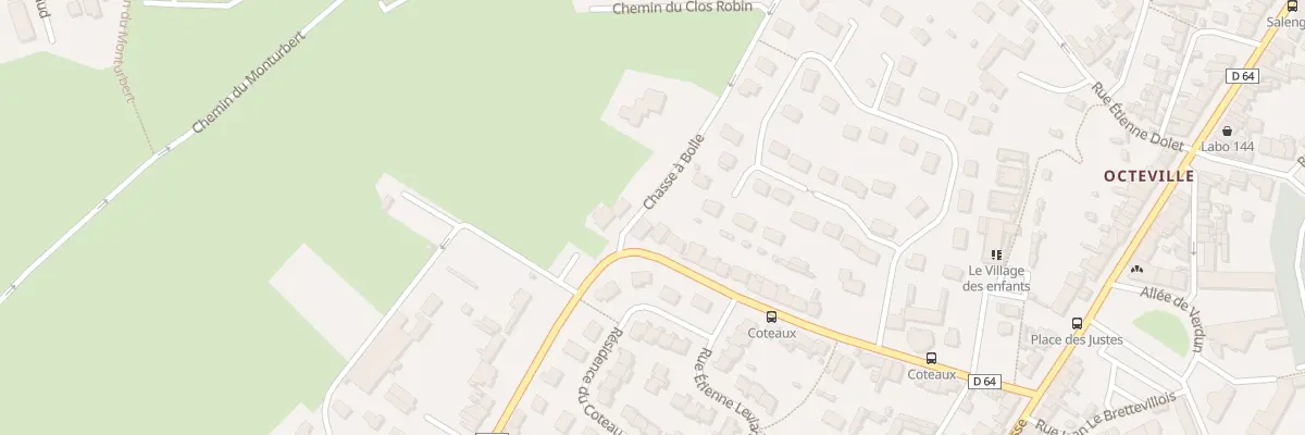 Plan du 44 Rue Victor Hugo - Octeville à Cherbourg-en-Cotentin
