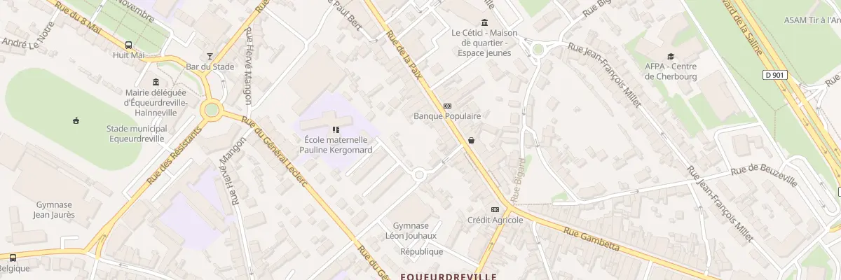 Plan du 31 Rue de la Paix Equeurdreville à Cherbourg-en-Cotentin