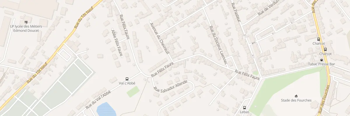 Plan du 72 Rue Felix Faure - Equeurdrevil à Cherbourg-en-Cotentin