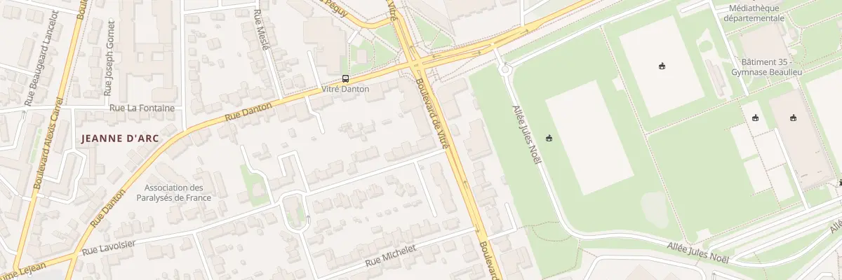 Plan du 55 Bd de Vitré à Rennes