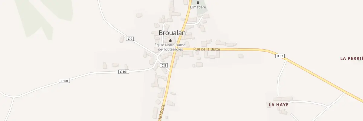 Plan du 5076 Le Bourg à Broualan