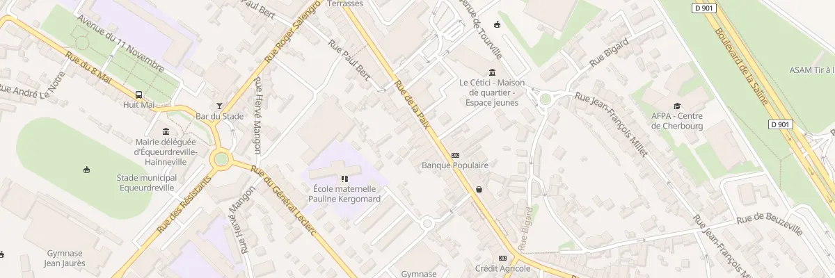 Plan du 45 Rue de la Paix Equeurdreville à Cherbourg-en-Cotentin