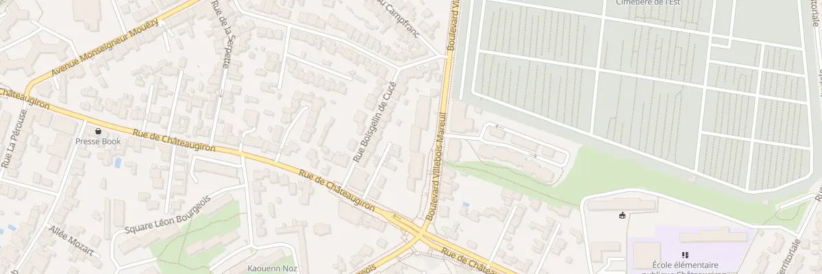 Plan du 114 Bd Villebois-Mareuil à Rennes