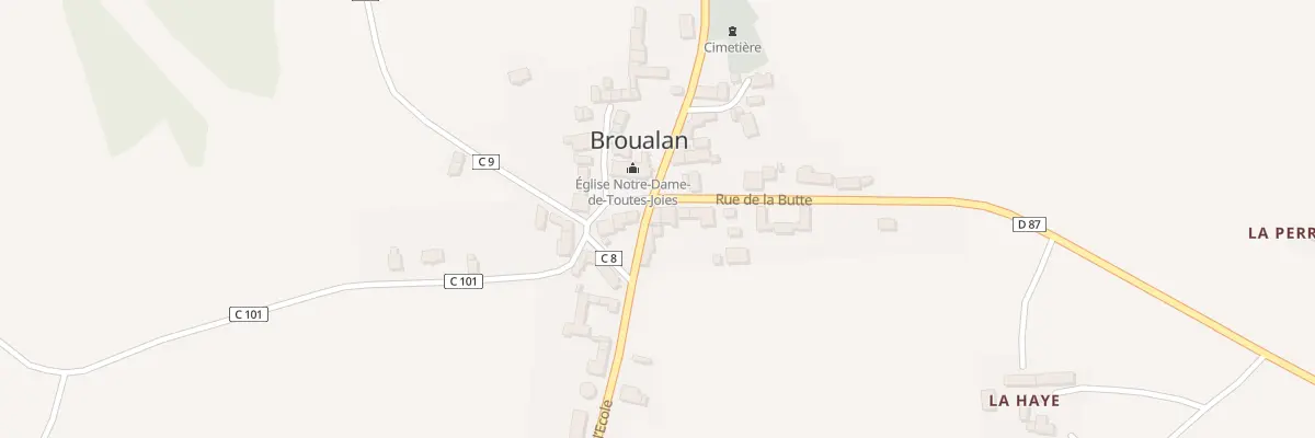 Plan du 5075 Le Bourg à Broualan