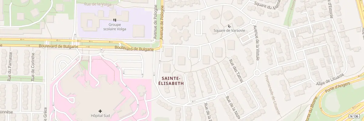Plan du 9 Sq de Varsovie à Rennes