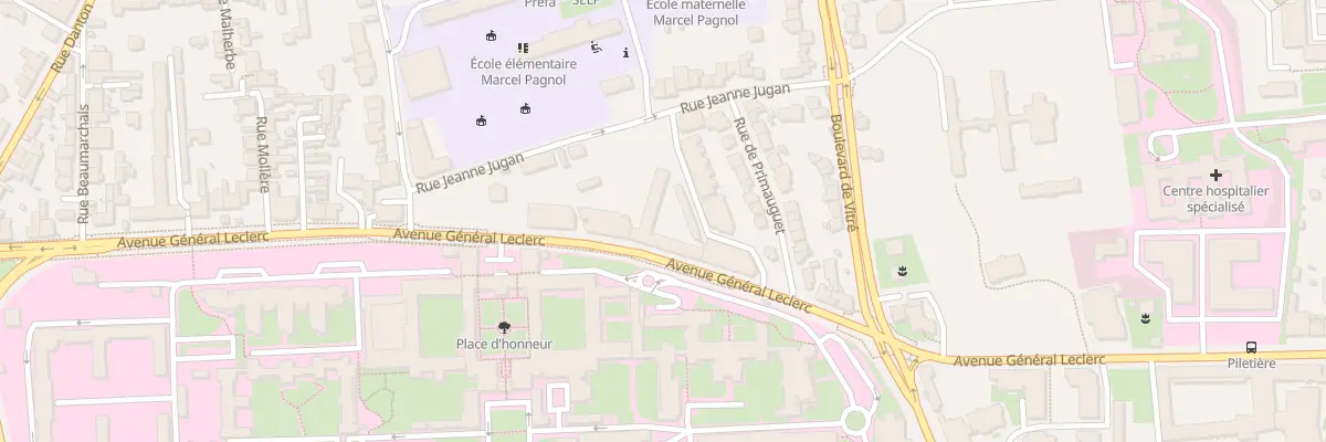 Plan du 189 Av Général Leclerc à Rennes