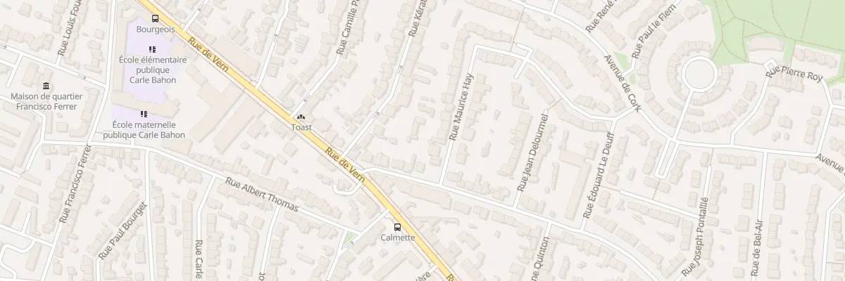 Plan du 9 Rue de la Poterie à Rennes