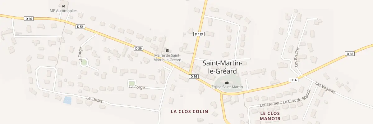 Plan du 35 Le Bourg à Saint-Martin-le-Gréard