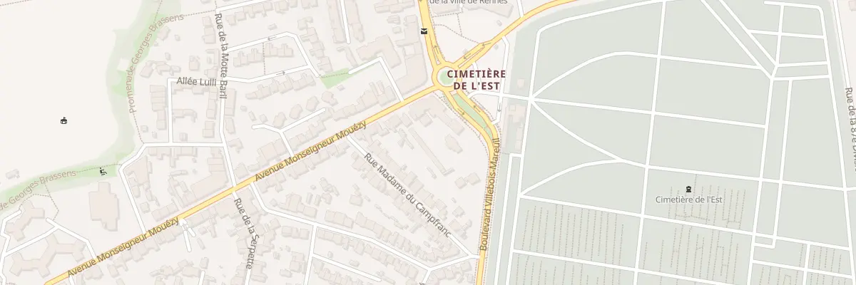 Plan du 66 Av Monseigneur Mouézy à Rennes