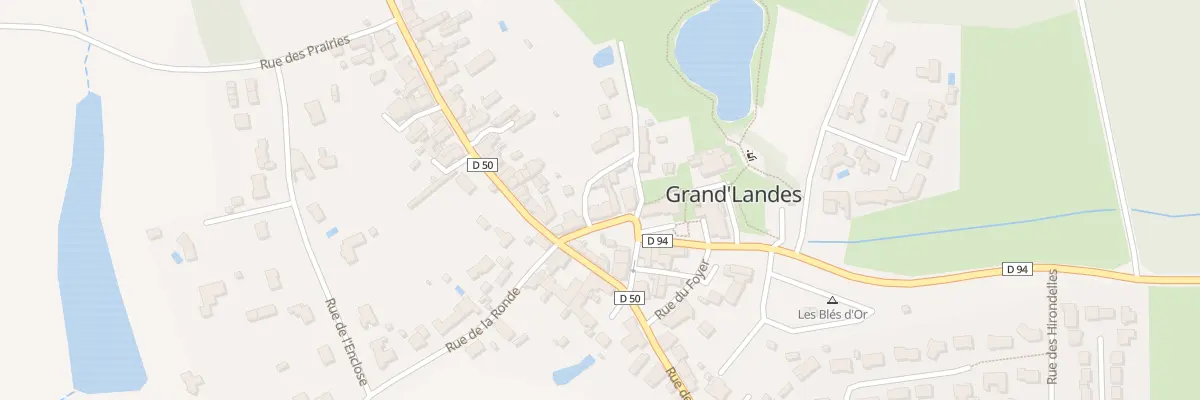 Plan du 1 Rue des cinq coins à Grand’Landes