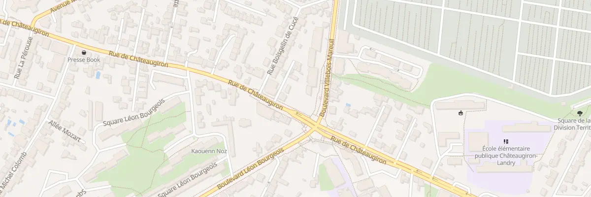 Plan du 79 Rue de Châteaugiron à Rennes