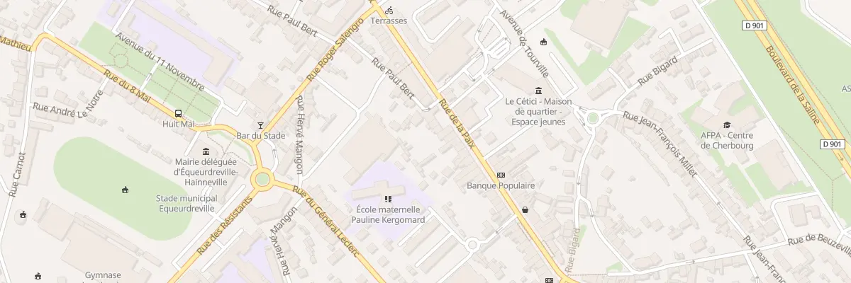 Plan du 57 Rue de la Paix Equeurdreville à Cherbourg-en-Cotentin