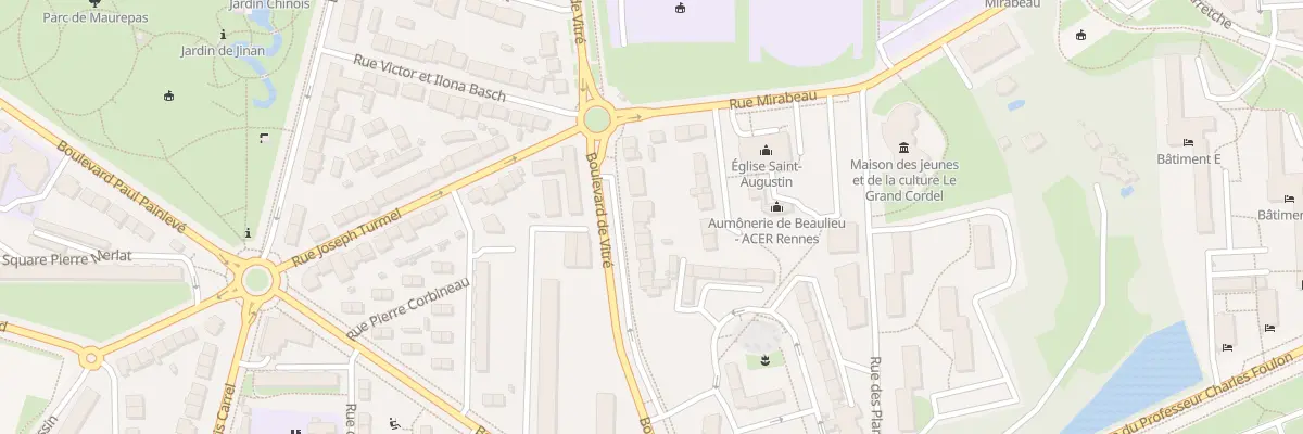 Plan du 122 Bd de Vitré à Rennes