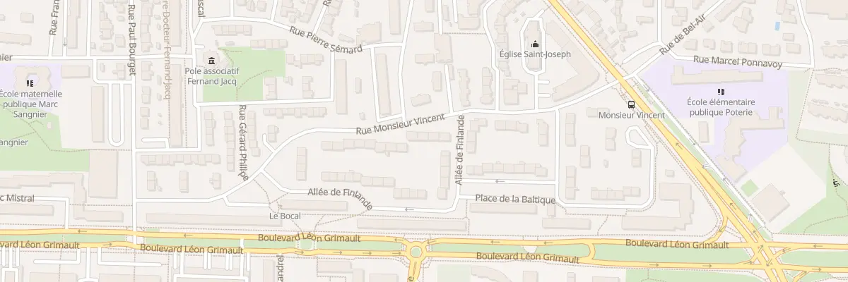 Plan du 44 Rue Monsieur Vincent à Rennes