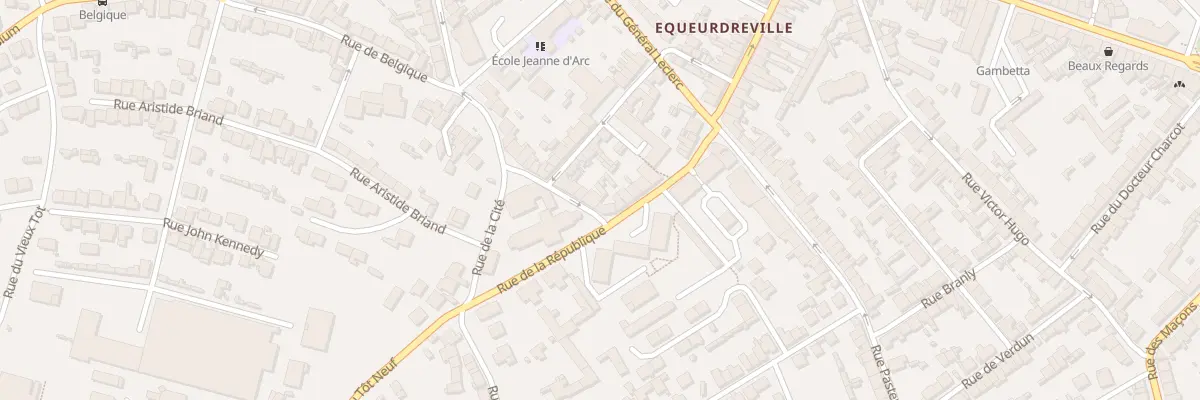 Plan du 4 Rue de Belgique à Cherbourg-en-Cotentin