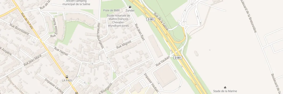 Plan du 18 Rue Mignot à Cherbourg-en-Cotentin