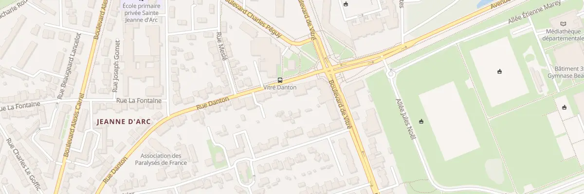 Plan du 72 Rue Danton à Rennes