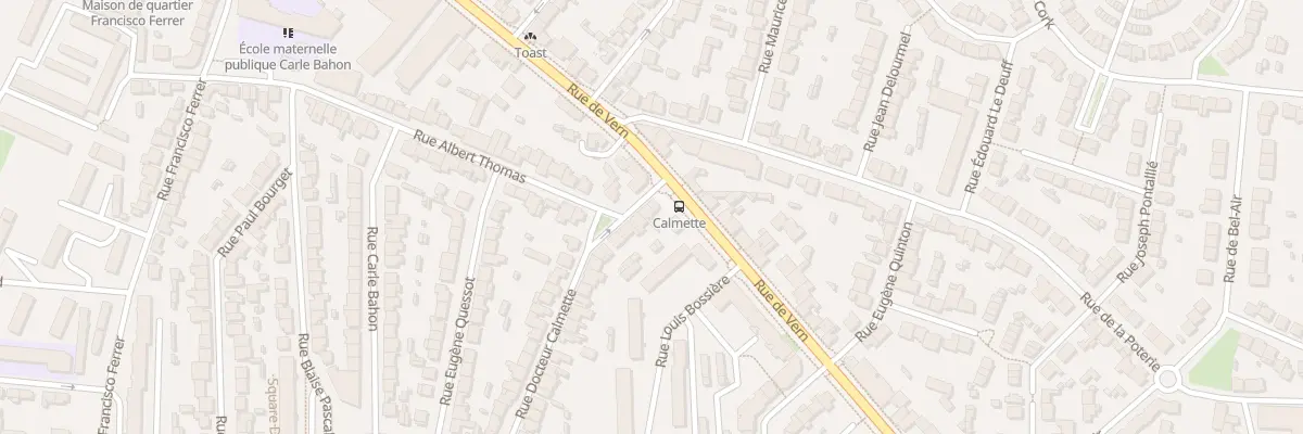Plan du 1B Rue Albert Thomas à Rennes