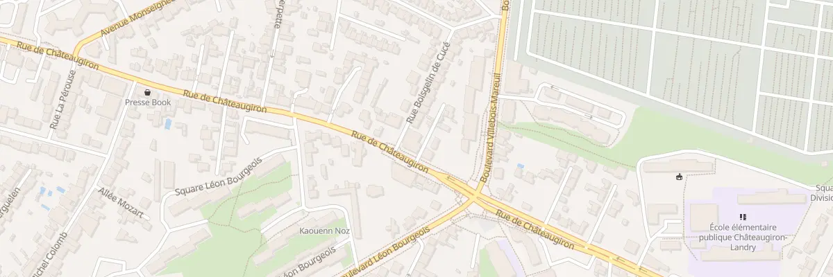 Plan du 75 Rue de Châteaugiron à Rennes