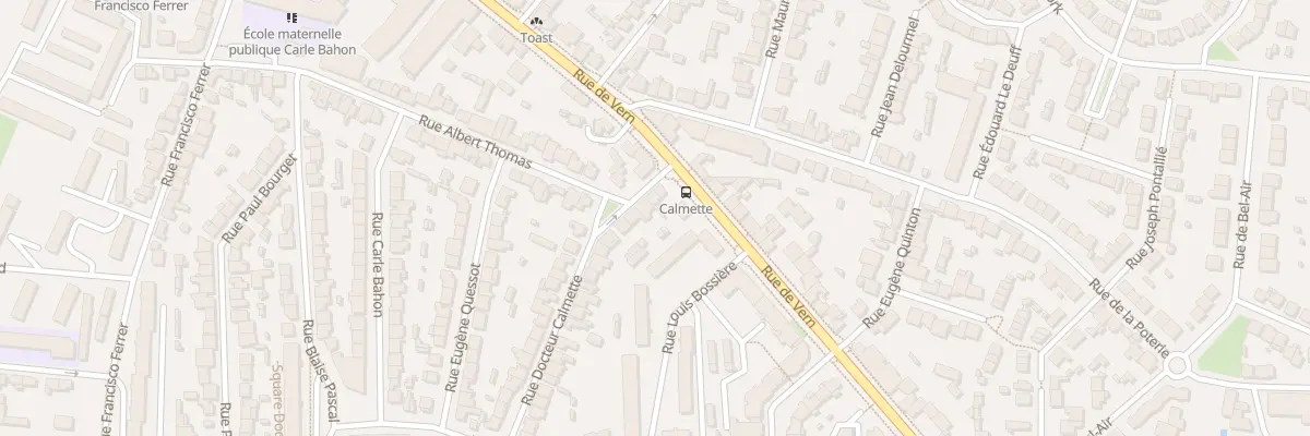 Plan du 3 Rue Albert Thomas à Rennes