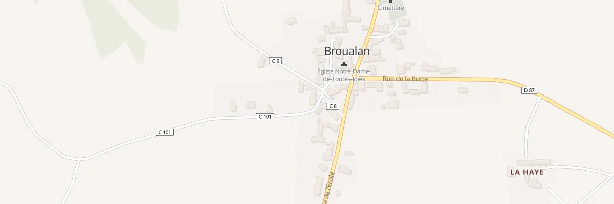 Plan du 5066 Le Bourg à Broualan