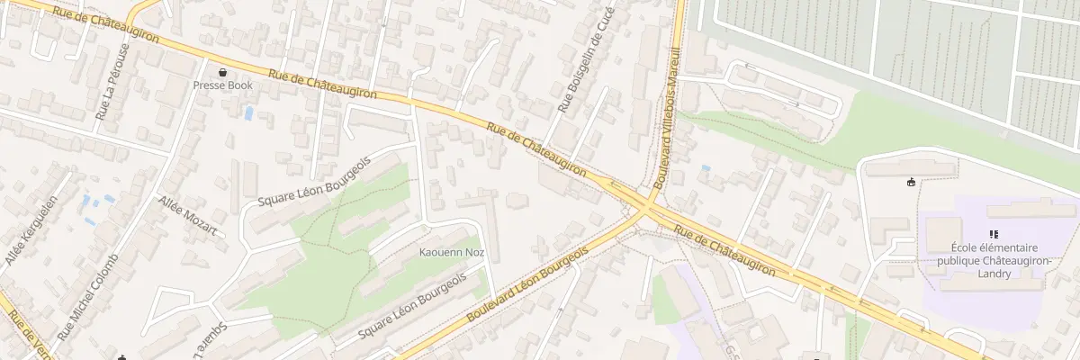 Plan du 66 Rue de Châteaugiron à Rennes