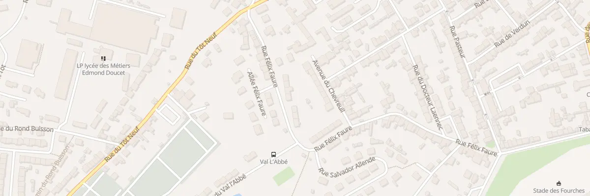 Plan du 90 Rue Felix Faure - Equeurdrevil à Cherbourg-en-Cotentin