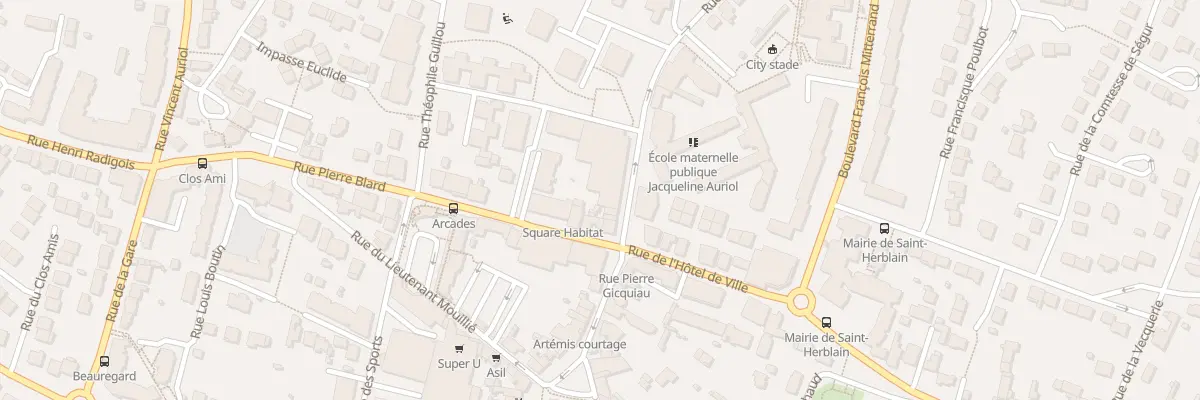 Plan du 28 Rue des Calvaires à Saint-Herblain