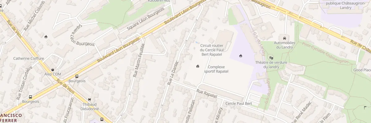 Plan du 38 Rue Le Dantec à Rennes