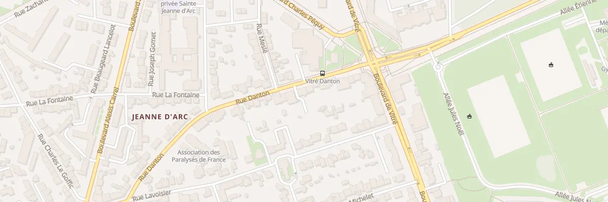 Plan du 64 Rue Danton à Rennes