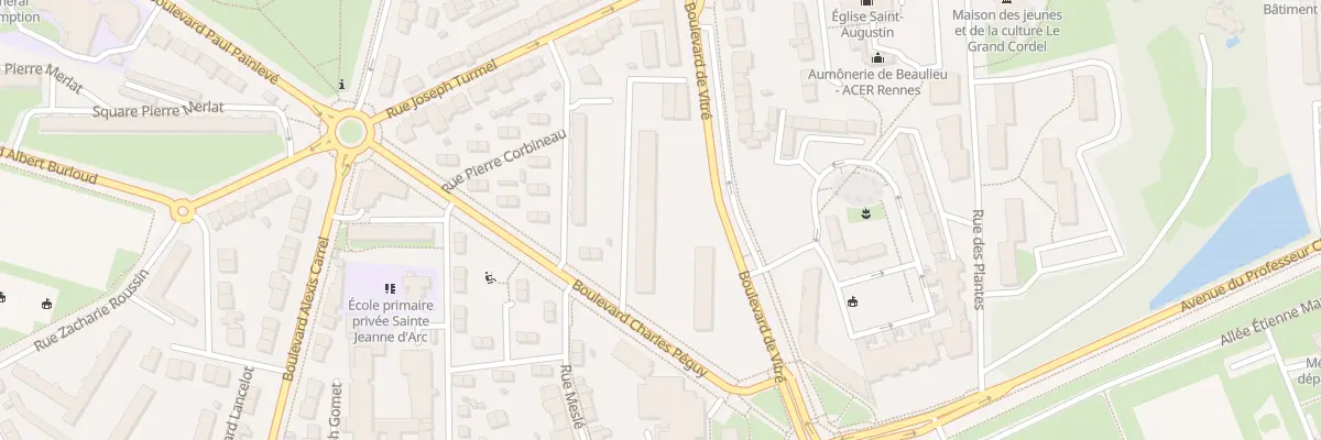 Plan du 97 Bd de Vitré à Rennes