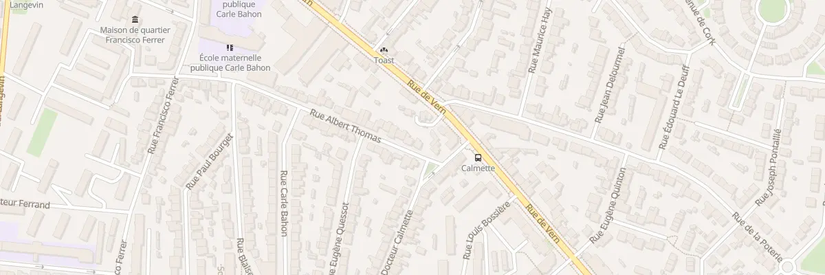 Plan du 8 Rue Albert Thomas à Rennes
