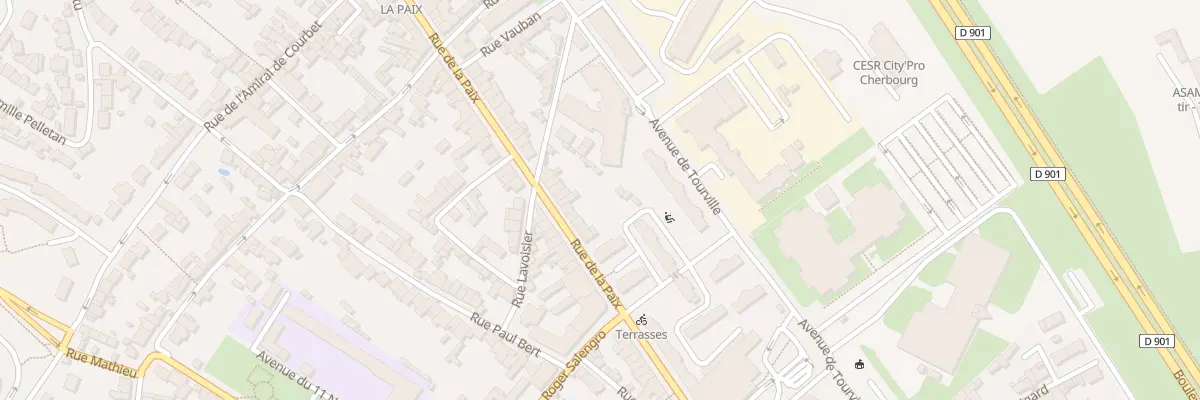 Plan du 84 Rue de la Paix Equeurdreville à Cherbourg-en-Cotentin