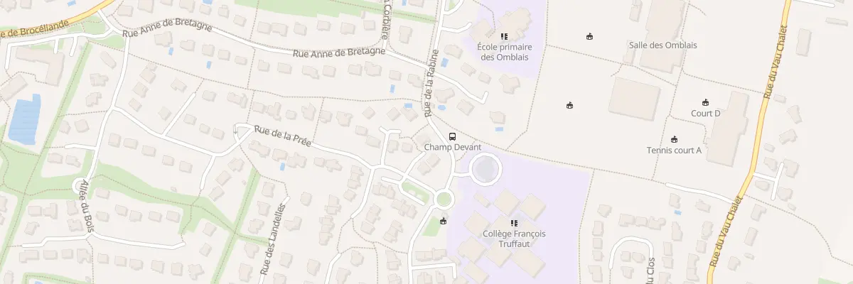 Plan du 6 All de la Closerie à Betton