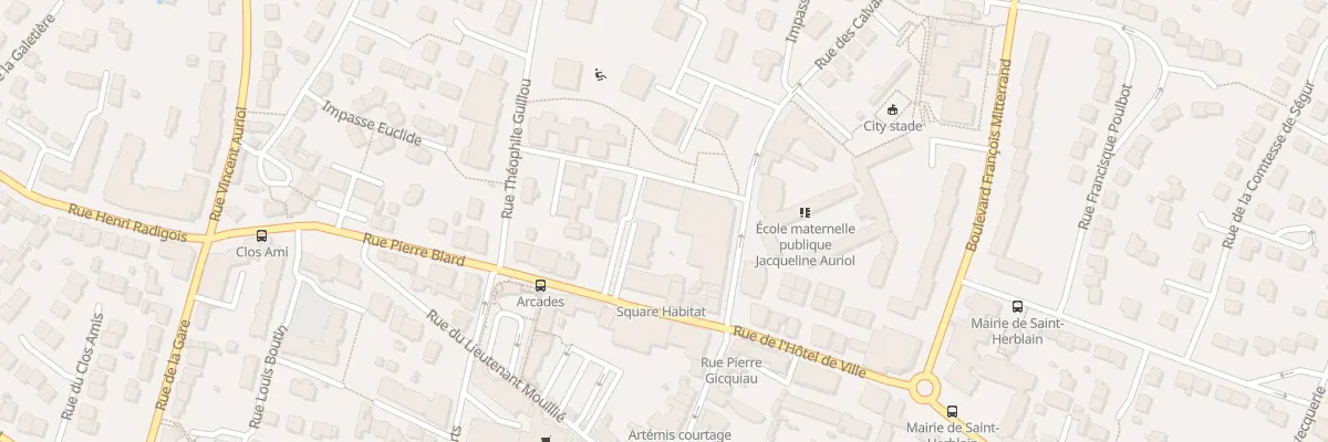 Plan du 10 Rue Pierre Blard à Saint-Herblain