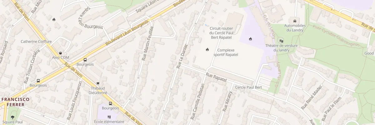 Plan du 28 Rue Le Dantec à Rennes