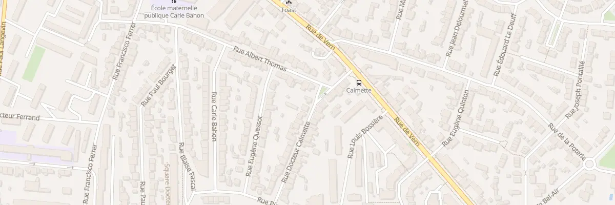 Plan du 2 Rue du Doc Calmette à Rennes