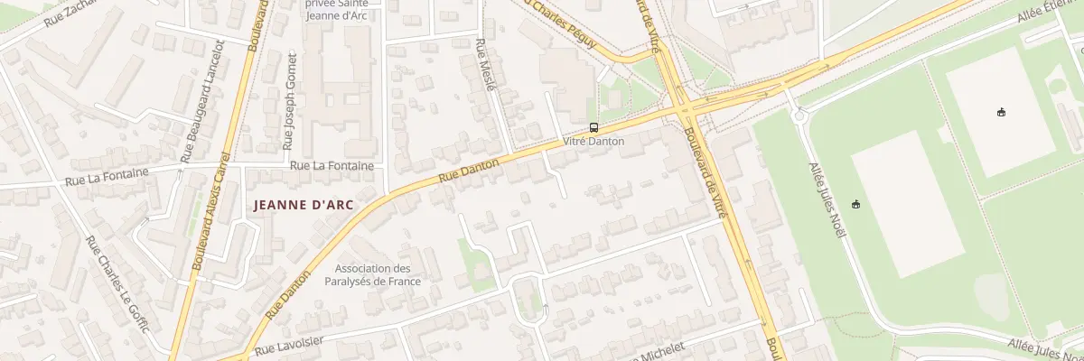 Plan du 62 Rue Danton à Rennes