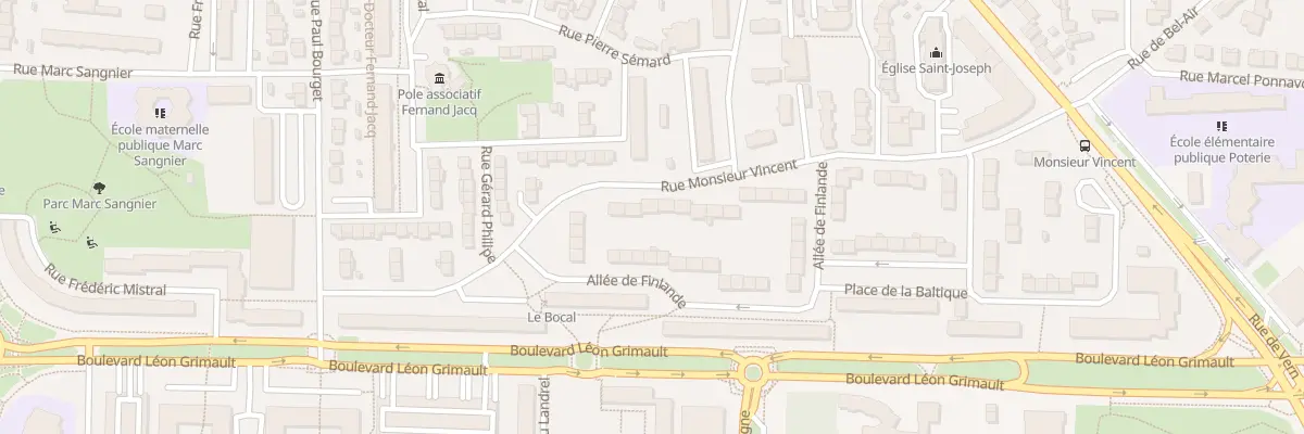 Plan du 30 Rue Monsieur Vincent à Rennes