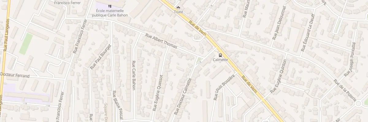 Plan du 9B Rue Albert Thomas à Rennes