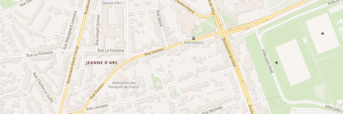 Plan du 60 Rue Danton à Rennes