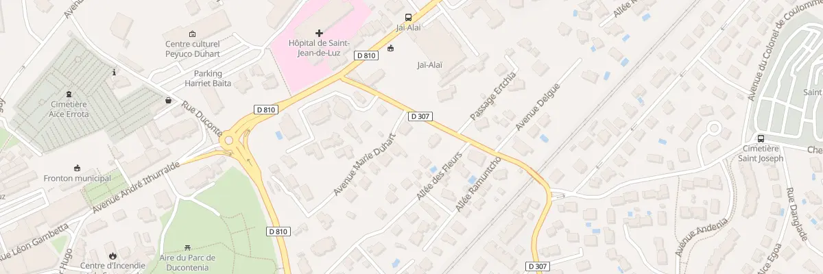 Plan du 1 Av Marie Duhart à Saint-Jean-de-Luz
