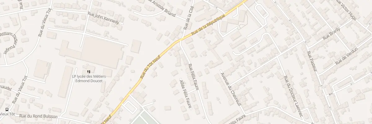 Plan du 95 Rue Felix Faure - Equeurdrevil à Cherbourg-en-Cotentin