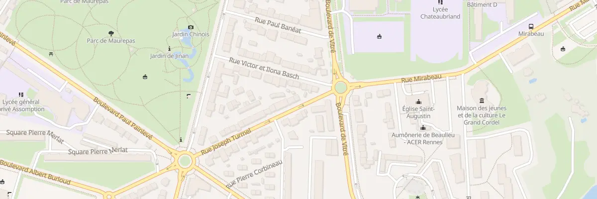 Plan du 33 Rue Joseph Turmel à Rennes