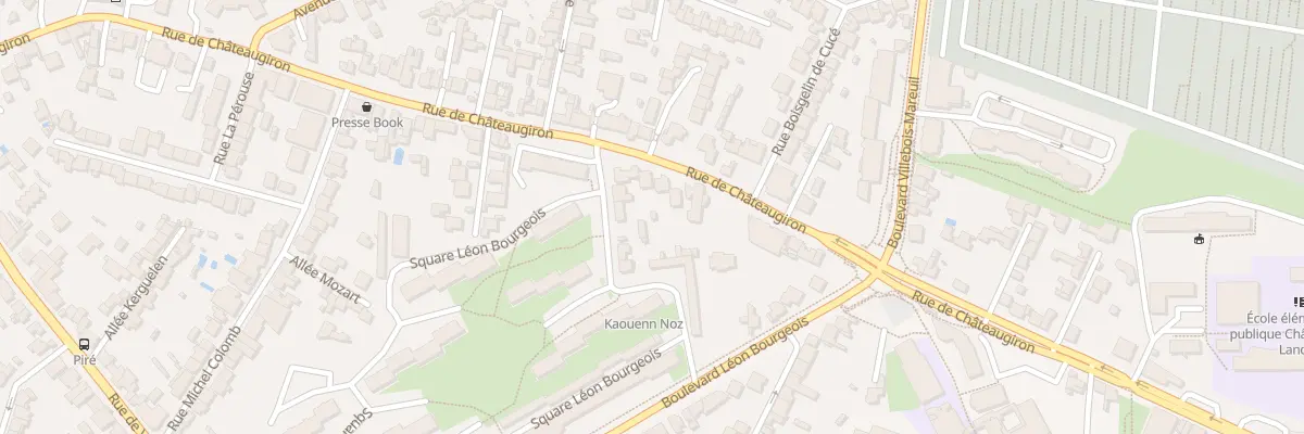Plan du 60 Rue de Châteaugiron à Rennes