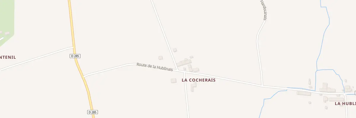 Plan du 5155 La Cocherais à La Boussac