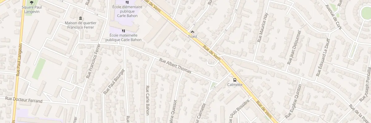 Plan du 20 Rue Albert Thomas à Rennes