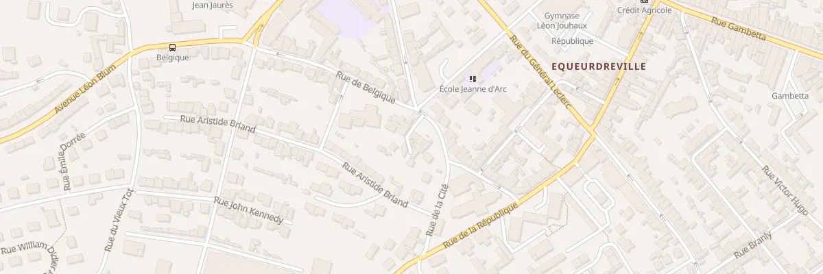 Plan du 7 Rue de Belgique à Cherbourg-en-Cotentin