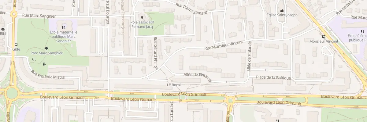 Plan du 22 Rue Monsieur Vincent à Rennes
