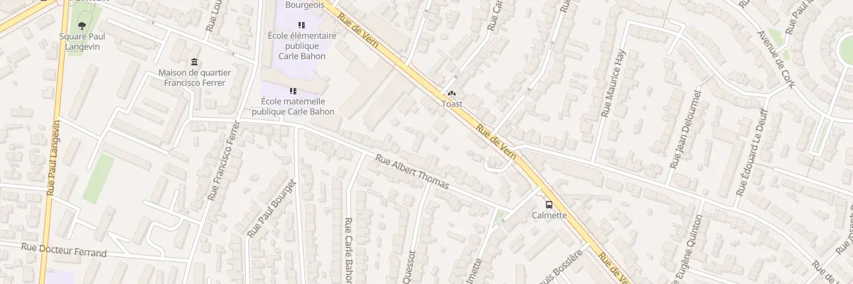 Plan du 22 Rue Albert Thomas à Rennes